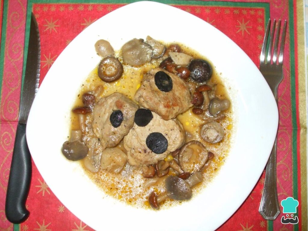 Recette de Filet de porc aux champignons et truffe
