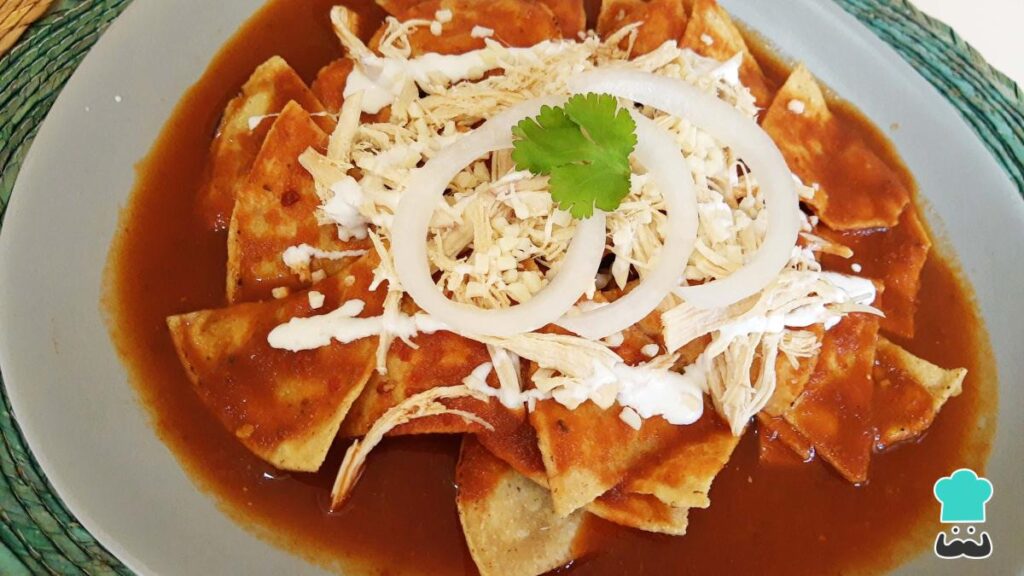 Recette de chilaquiles rouges au poulet