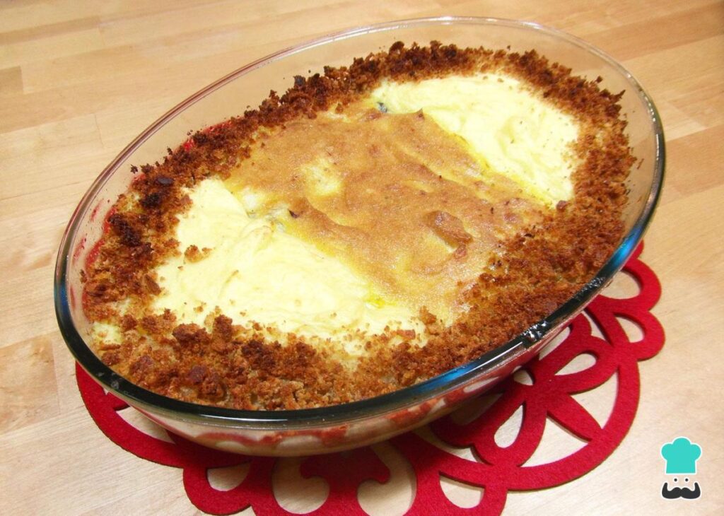 Recette de gratin de morue avec mayonnaise et purée de pommes de terre