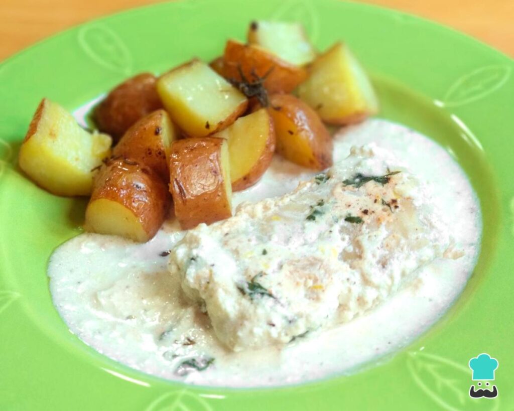Recette de poisson au four avec pommes de terre et crème