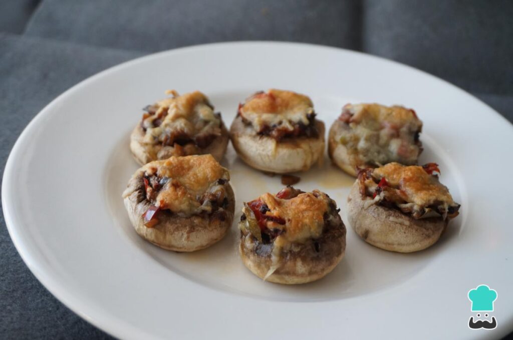 Recette végétarienne de champignons farcis