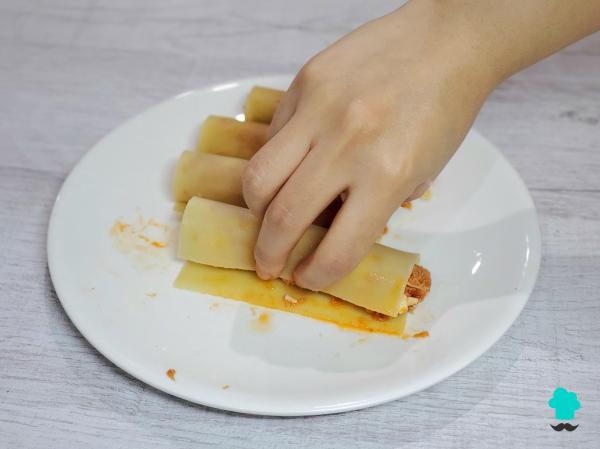 Recette de Cannellonis au thon et aux œufs avec béchamel : la version maison la plus crémeuse et la plus simple - Étape 6
