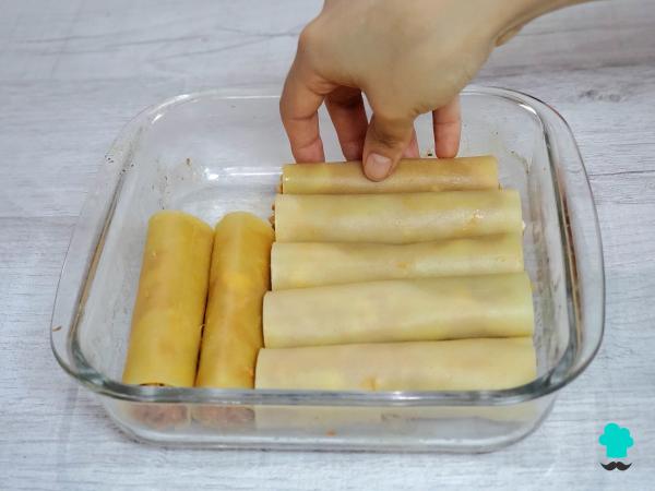 Recette de Cannellonis au thon et aux œufs avec béchamel : la version maison la plus crémeuse et la plus simple - Étape 7