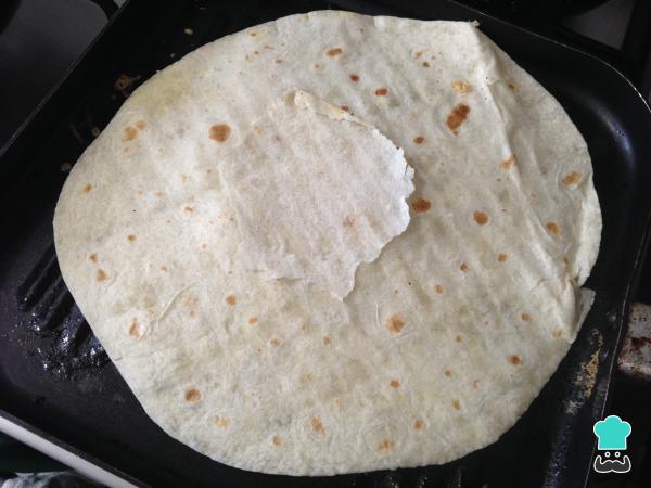 Recette de Baleadas honduriennes - Étape 3