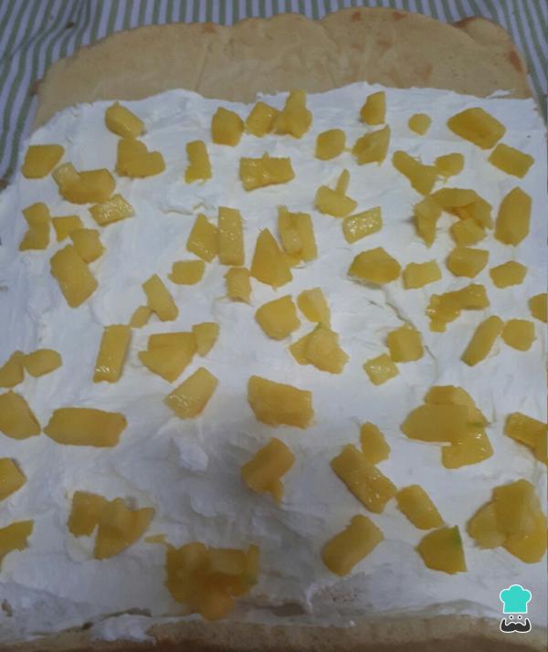 Recette Bras de gitane à la crème et aux fruits - Étape 12
