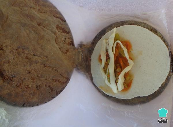 Recette de Quesadillas aux fleurs de citrouille – Étape 4