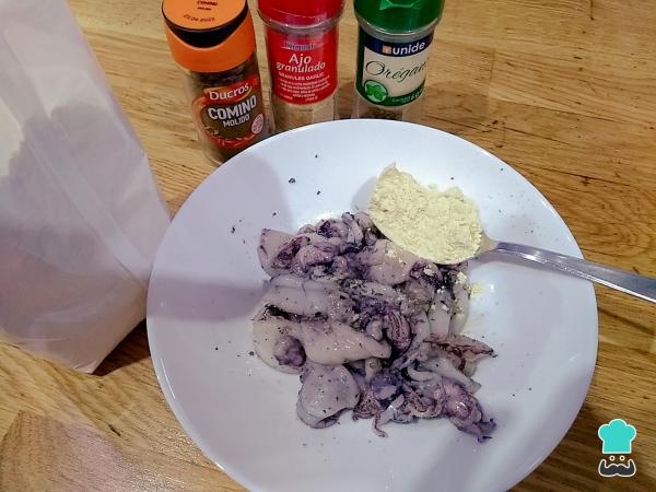 Recette de calamars à la andalouse - Étape 3