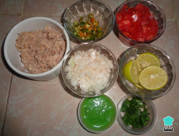 Recette de Ceviche de thon - Étape 1