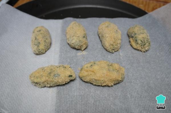 Recette Croquettes de blettes au four - Étape 7