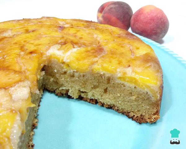 Recette de Cake aux Pêches sans Yaourt - Étape 6