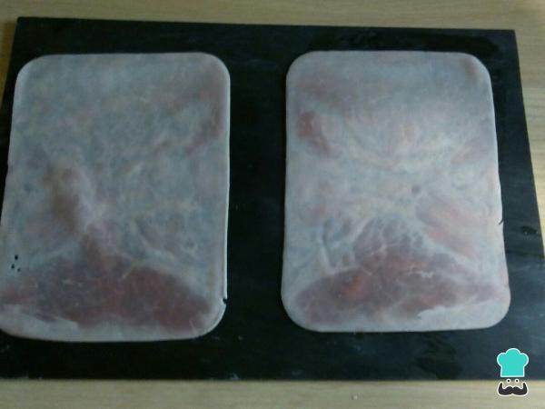 Recette de jambon aux chorreras - Étape 1