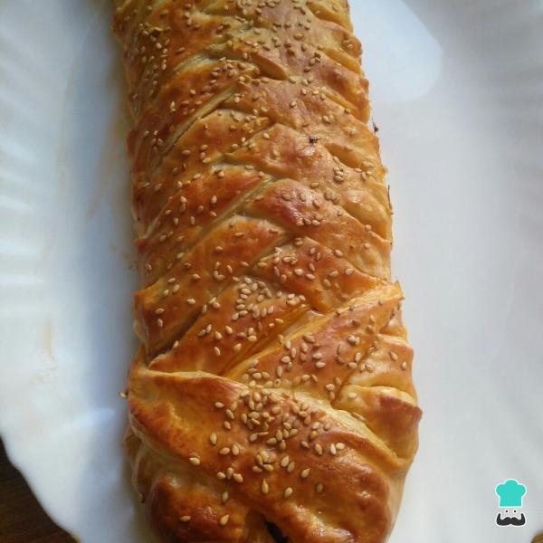 Recette de tresse de pâte feuilletée salée étape par étape - Étape 5