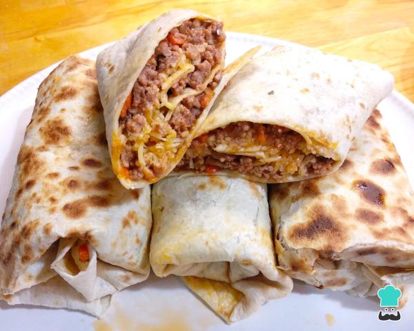 Recette de burritos à la viande et au fromage - Étape 7