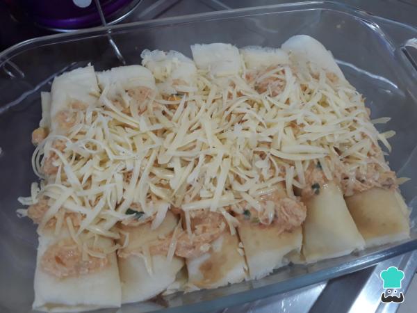 Recette de crêpes au poulet gratinées - Étape 12