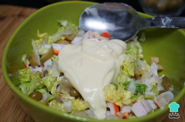 Recette de Rouleaux de Saumon Fumé Farcis à la Salade - Étape 4