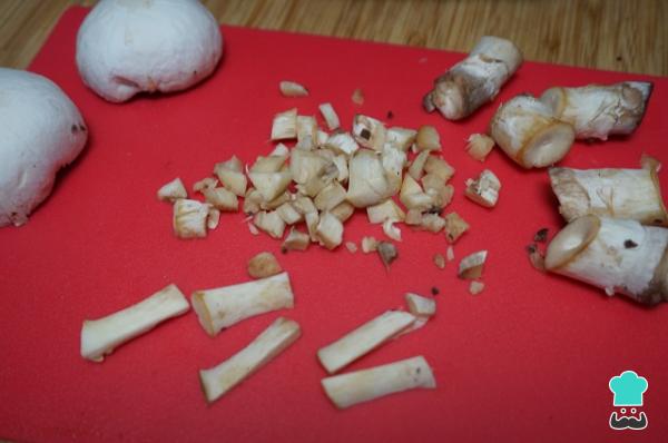 Recette de champignons farcis aux crevettes - Étape 2