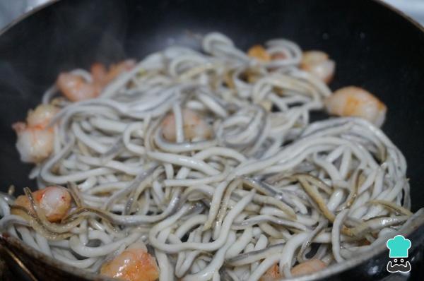 Recette de toasts à l'anguille et aux crevettes - Étape 4