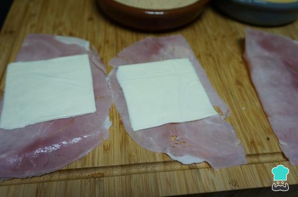Recette de petits pains au jambon et au fromage - Étape 3