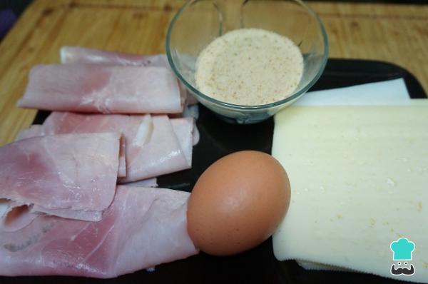 Recette de petits pains au jambon et au fromage - Étape 1