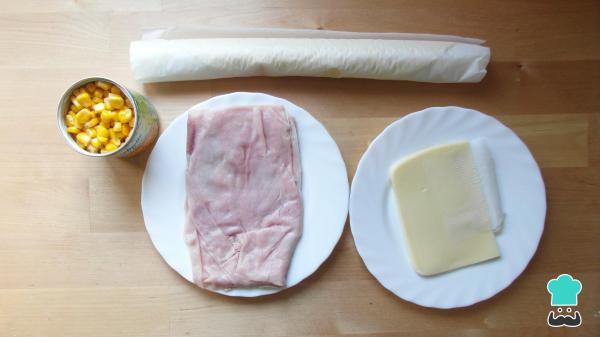 Recette Empanadas jambon, fromage et maïs - Étape 1