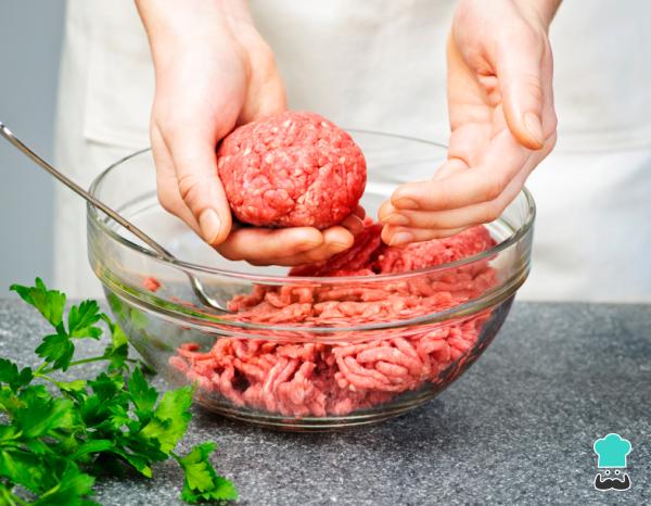 Recette de boulettes de viande - Étape 1