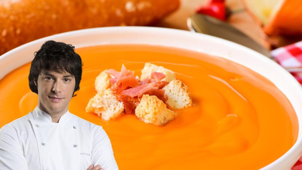 Jordi Cruz, chef : « Le salmorejo le plus crémeux nécessite 1 kilo de tomates, 150 g de pain et une astuce simple avant de l'écraser »