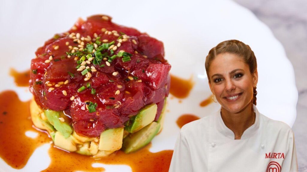 Marta Vérone, chef : « Ça ressemble à un tartare de thon, mais il est fait avec 3 tranches de pastèque, de l'huile de sésame et de la sauce soja »
