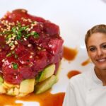 Marta Vérone, chef : « Ça ressemble à un tartare de thon, mais il est fait avec 3 tranches de pastèque, de l'huile de sésame et de la sauce soja »