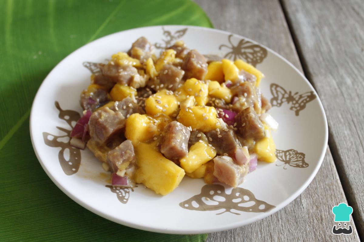 Recette de Ceviche de thon à la mangue