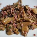 Recette de champignons au jambon