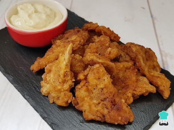Recette de champignons panés