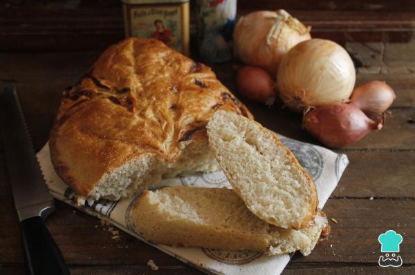 Recette de pain à l'oignon