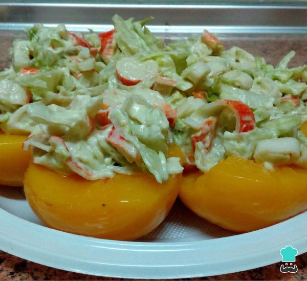 Recette de pêches farcies au sirop