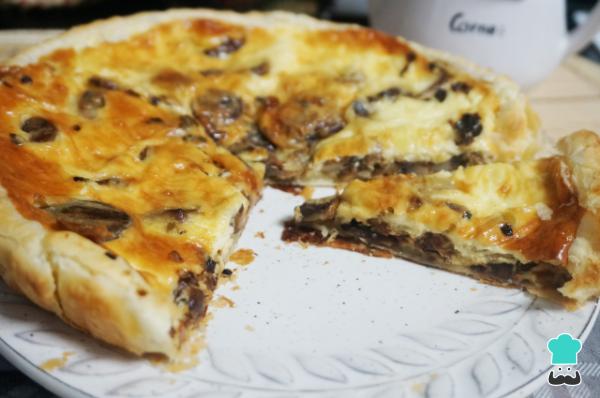 Recette de quiche aux champignons
