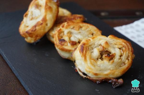 Recette de rouleaux de pâte feuilletée aux noix et au miel