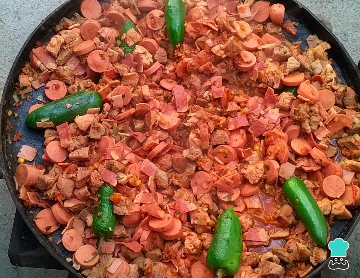 Recette de tacos discada de type chihuahua