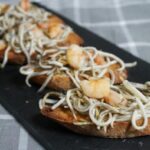 Recette de toasts à l'anguille et aux crevettes