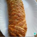 Recette de tresse de pâte feuilletée salée étape par étape