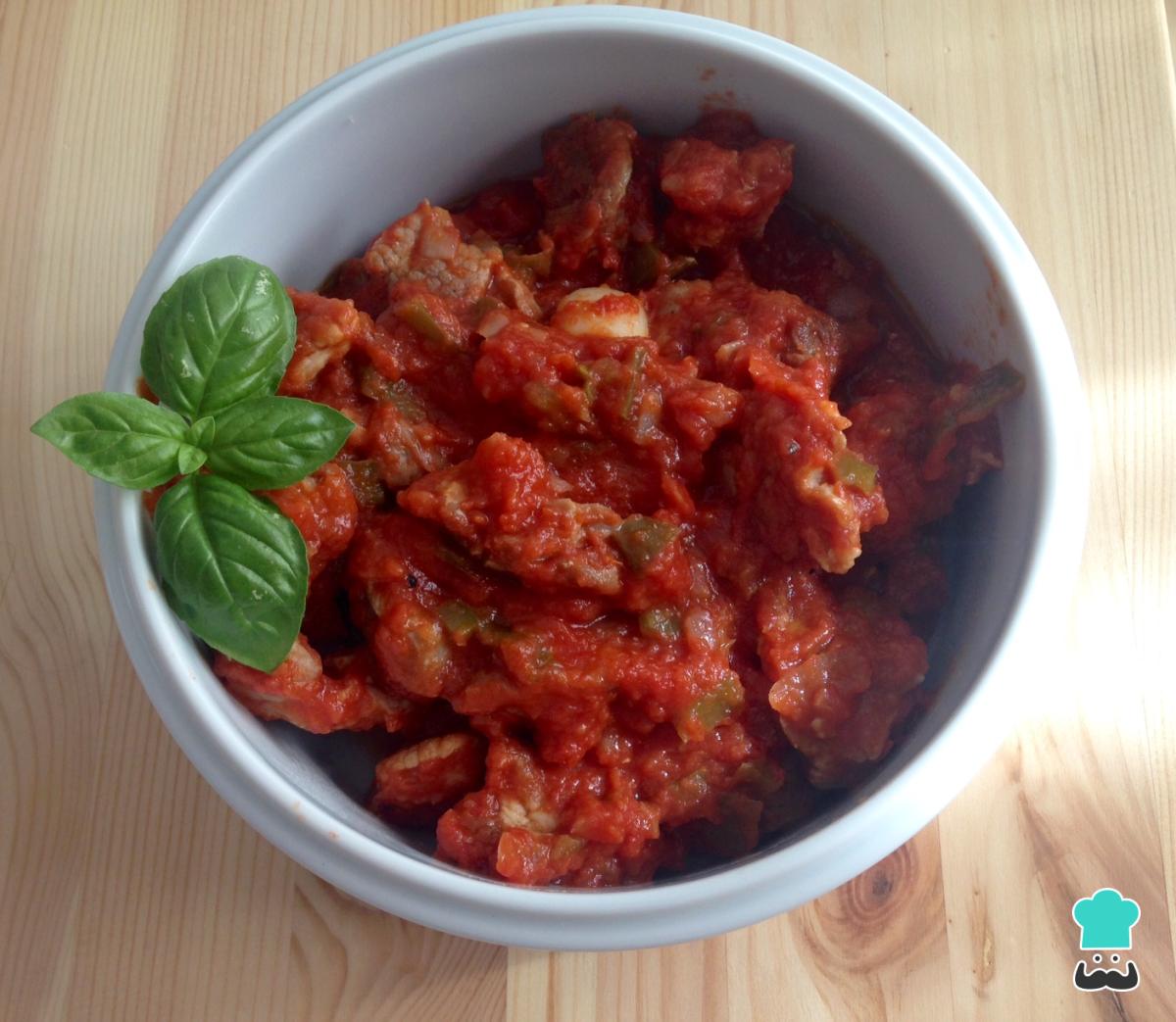 Recette de viande à la tomate
