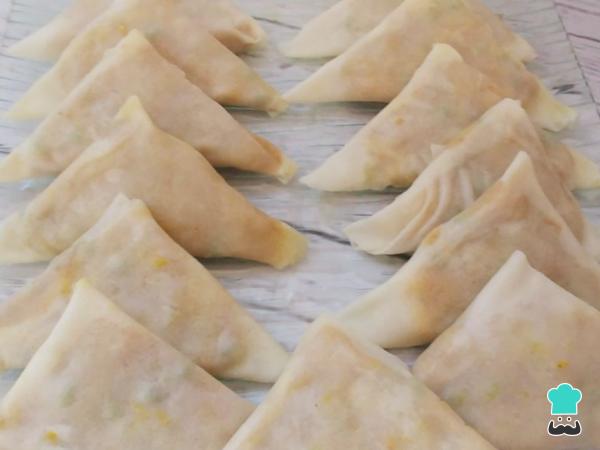 Recette Samoussas aux légumes et pâte phyllo - Étape 5