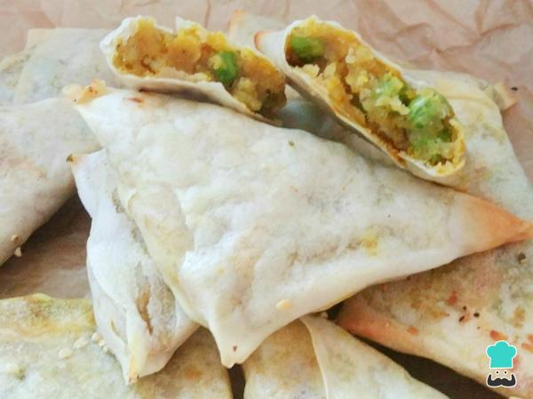 Recette Samoussas aux légumes et pâte phyllo - Étape 6