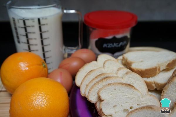 Recette de Torrijas au lait et jus d'orange - Étape 1