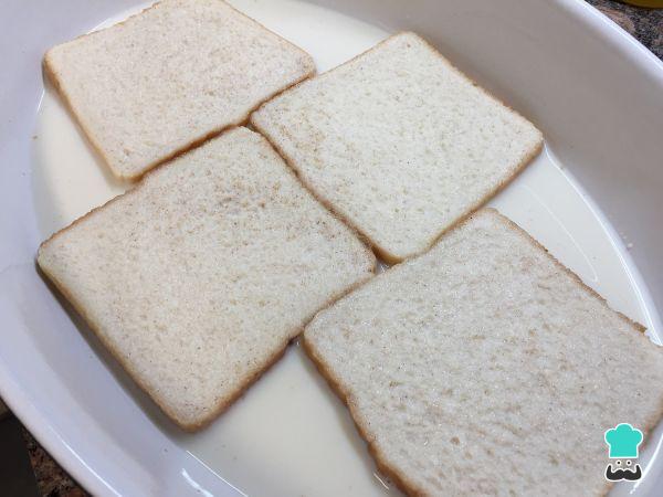 Recette de Torrijas avec du pain de mie au micro-ondes - Étape 3