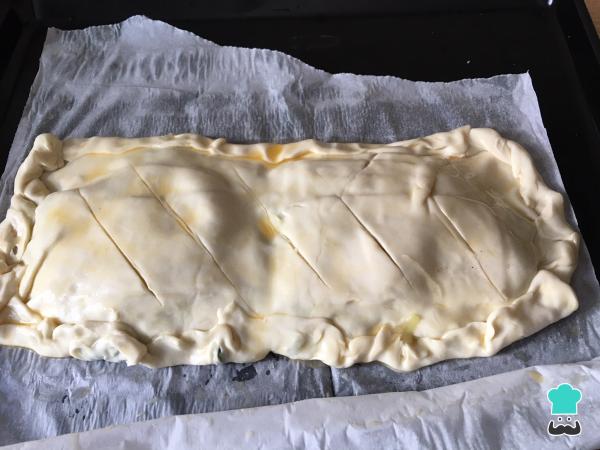 Recette de Pâte feuilletée aux épinards, jambon et fromage - Étape 4