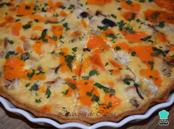 Recette de Quiche au poulet, aux champignons et au fromage - Étape 6