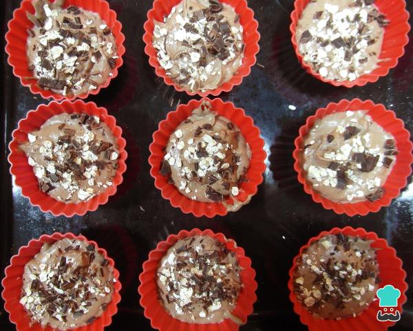 Recette de muffins fitness au chocolat et à l'avoine - Étape 3