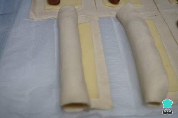 Recette de Pâte feuilletée farcie au fromage de Francfort - Étape 4