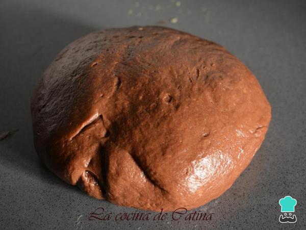 Recette de Roscón de Reyes au chocolat - Étape 3
