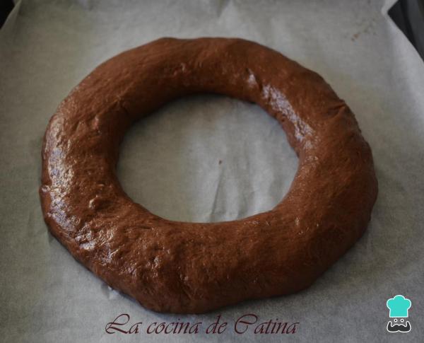 Recette de Roscón de Reyes au chocolat - Étape 4