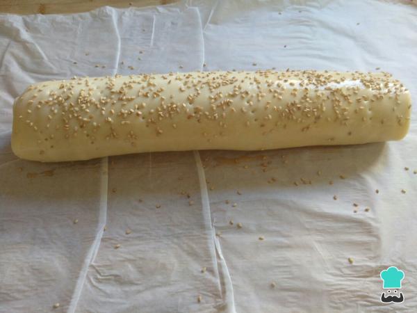 Recette de Pâte feuilletée au jambon Serrano et fromage - Étape 6